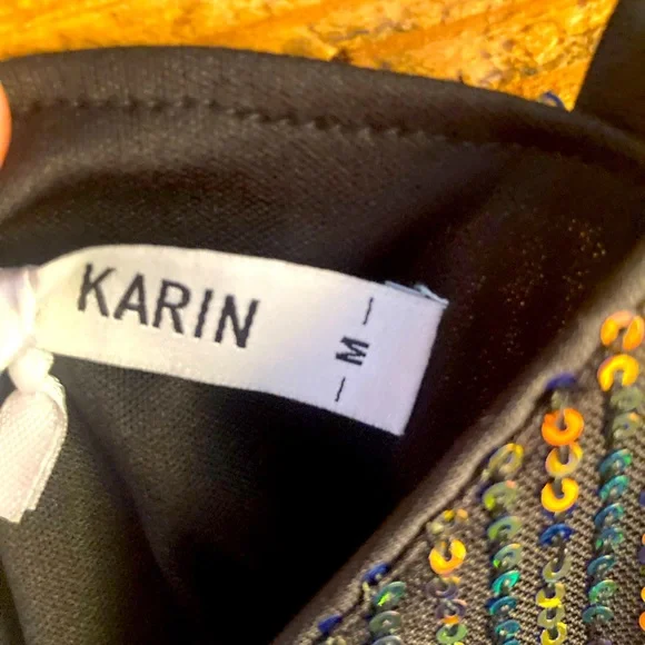 Grace Karin-NWT- Multi Sequined Mini Dress- Size M - Picture 4 of 6